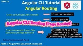 Angular CLI Routing (Page Routing)