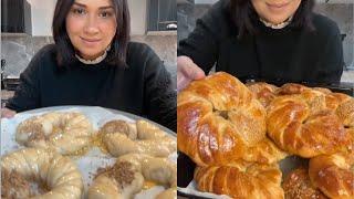 بريوش قطني بشكل وردة recette brioche