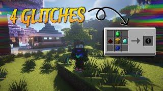 TOP 4 GLITCHES IN MINECRAFT | LOTGET GAMING