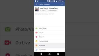 How to create a slideshow in FB?