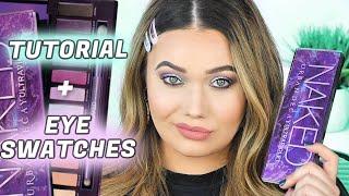 Eye Swatches + Tutorial | URBAN DECAY ULTRA VIOLET PALETTE