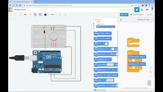Gas Sensor and Arduino using Tinkercad