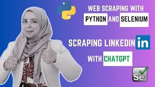 How to scrape Linkedin with Selenium, Python and ChatGPT| Web Scraping with Python