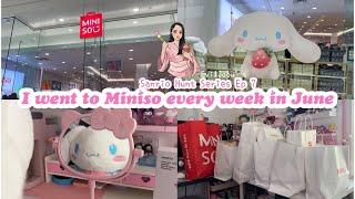 I went to Miniso every week in June 🩷 Sanrio Hunt Series Vlog Ep 7