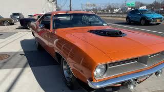 1970 PLYMOUTH CUDA 440 SIX PACK 4 SPEED PISTOL GRIP WWW.HOLLYWOODMOTORSUSA.COM