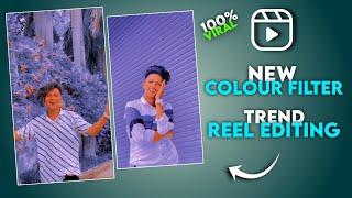 Instagram Purple Colour Video Editing Tutorial | Purple Effect Reel Editing | Instagram Filter Trend