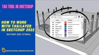 How to work with layer in sketchup 2022