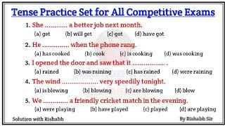 Tense Practice Set for All Competitive Exams | Fill in the blanks with correct form of verbs | Tense