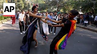 Thousands in India attend the annual Pride parade in New Delhi