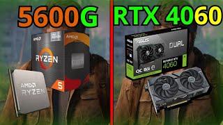 RYZEN 5 5600G VEGA 7 VS RTX 4060 8GB TEST IN GAMES (RTX 4060 VS VEGA 7, RTX 4060 8GB VS RYZEN 5600G)