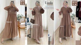 INSPIRASI OUTFIT GAMIS MUSLIM MIDI MODEL TERBARU 2024 2025 / Part 5