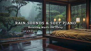 3 Hours Relaxing Music with Rain Sounds for Sleeping - Warm Room to Stress Relief, Sleep, Meditation