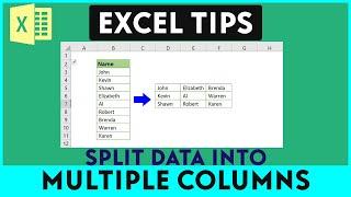 How to split data into Multiple Columns
