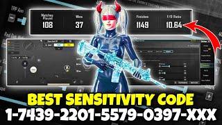 NEW UPDATE 3.5  BEST SENSITIVITY CODE + CONTROL SETTINGS PUBG MOBILE/BGMI