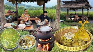 SOTO LAMONGAN RECIPE BANUNG STYLE || COOKING WITH BMAS || KITCHEN IN THE MIDDLE OF RICE FIELDS WI...