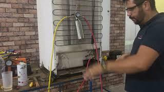 COMO INSTALAR UM COMPRESSOR E FAZER A RECARGA DE GÁS R134a