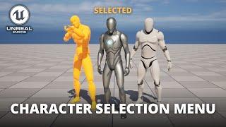 How to Make a Character Selection Menu in Unreal Engine 5