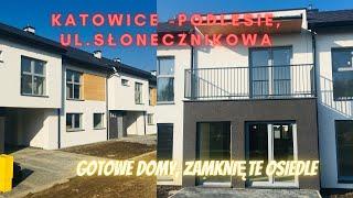 KATOWICE - PODLESIE, UL. SŁONECZNIKOWA. Na sprzedaż nowe domy na zamkniętym osiedlu.