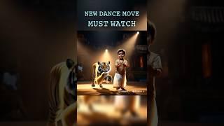 Little boy with his pet tiger | Dance #dancevideo #shorts #hollywood #ai #viralshort