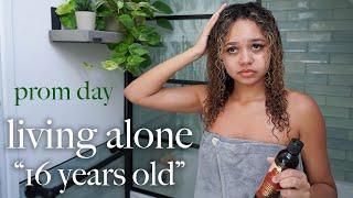 PROM DAY PREP MORNING ROUTINE | living alone at 16