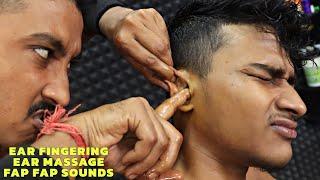 Heavy Oil Ear Massage & Ear Fingering | Ear Cleaning & Earwax Extraction | Loud Neck Cracking | ASMR