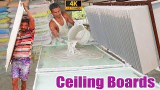 HOW TO MAKE GYPSUM CEILING BOARDS DESIGN | New Small Business Ideas 2022 | Small Scale Industries |