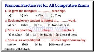 Fill in the blanks with correct Pronoun | Choose the correct Pronoun| Fill in the blanks Exercise-18