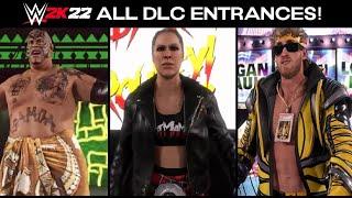 WWE 2K22: ALL DLC ENTRANCES! (Every Pack)