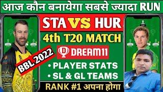 sta vs hur dream11 prediction|hur vs sta|melbourne stras vs hobart hurricanes|dream11 winner|dream11