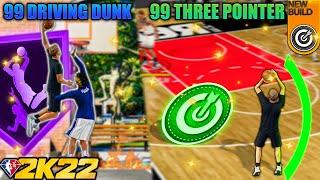 This RARE build has a 99 THREE POINTER and a 99 DRIVING DUNK AT THE SAME TIME on NBA 2K22 NEXT GEN