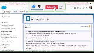 Mass Delete Records in Salesforce | How to delete Bulk Records in Salesforce