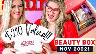  Allure Beauty Box November 2022 Unboxing!  Glow Up Twins