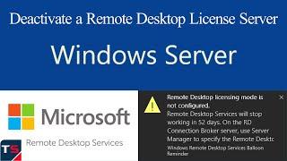 Deactivate a Remote Desktop License Server | Remove RDS CALs from an RDS License Server