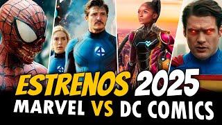 ESTRENOS 2025 Películas/SERIES de SUPERHÉROES! MARVEL DC COMICS ETC