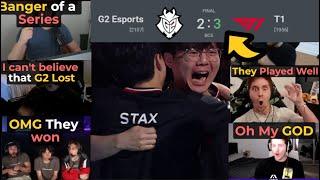 Valorant Pros/streamers reacts to T1 beating G2  VCT MASTERS BANGKOK GRAND FINAL