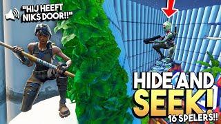 *JUNGLE* HIDE AND SEEK met 16 SPELERS! - Fortnite Creative