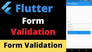 Form validation in Flutter | Flutter Form validation | Flutter Form Validation Tutorial