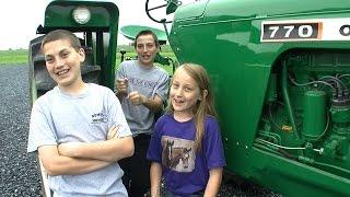 Farm kids give a tour of a Pete & Gerry's Eggs, Free-Range Egg Farm