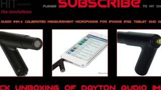 Dayton Audio iMM-6 Calibrated Measurement Microphone for iPhone iPad Tablet and Android