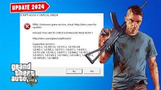 GTA 5 Script Hook V Critical Error Fix | Script Hook V Update 2024 | GTA V Mods Error Fix
