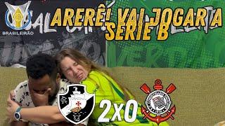 React Reações Vasco X Corinthians 2x0 kkkkkk#corintiano #casal #futebol #corinthians