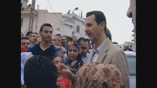 Bashar al-Assad in rare public appearance