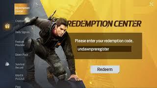 Undawn Redemption Code and Creator Code How to use