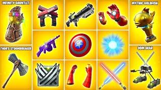 Evolution of All Fortnite Mythic Weapons & Items (Chpater 1 Season 4 - Chapter 4 Season 2)