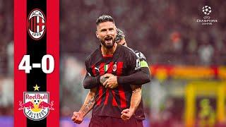 We advance to the Round of 16 | AC Milan 4-0 RB Salzburg | Highlights Champions League