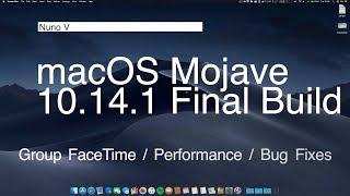 macOS Mojave 10.14.1 Final Build - Group FaceTime / Performance