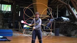 Split-opposites poi flower switchback pattern!