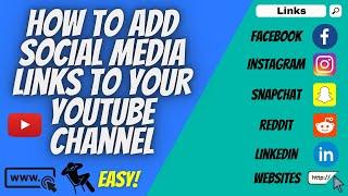 How to Add Social Media Links to YouTube Channel Art (2021 YouTube Growth And Tips)