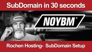 Creating subdomain in 30 seconds by NOYBM