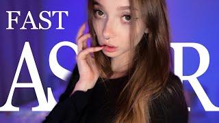 FAST ASMR FOR INSOMNIA  mouth sounds  visual triggers 